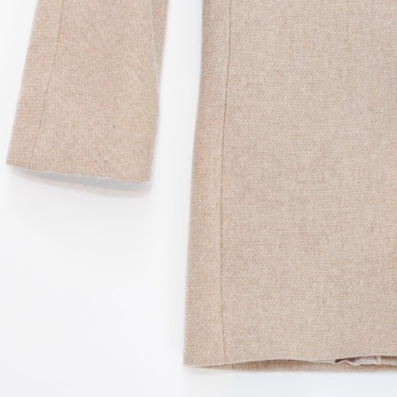 J. Crew by Nello Gori Stadium Cloth Coat Women's Size 4 Camel - Picture 8 of 14